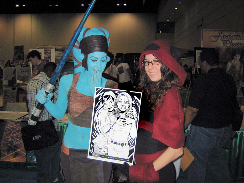Aayla Secura and Red Riding Hood